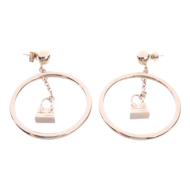 Ohrringe in Metallic, Metall (metallisch, metallisiert), Jacquemus