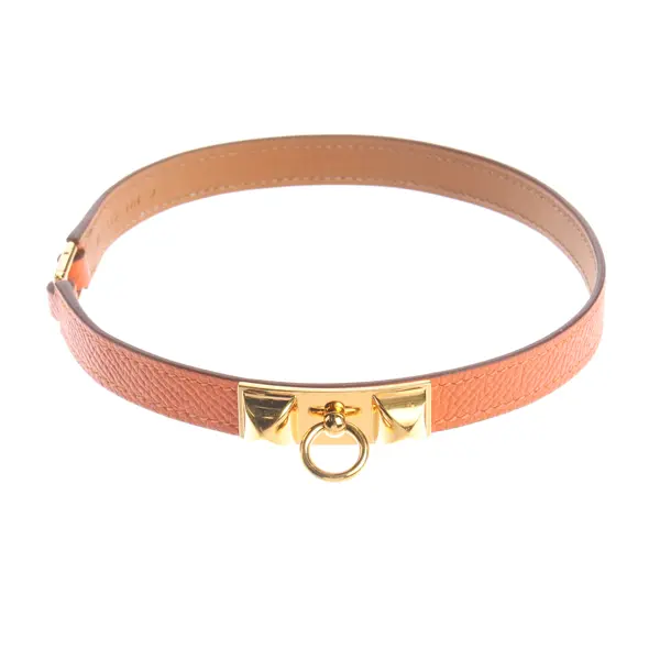 Bracelet in Orange, Leather, Hermès