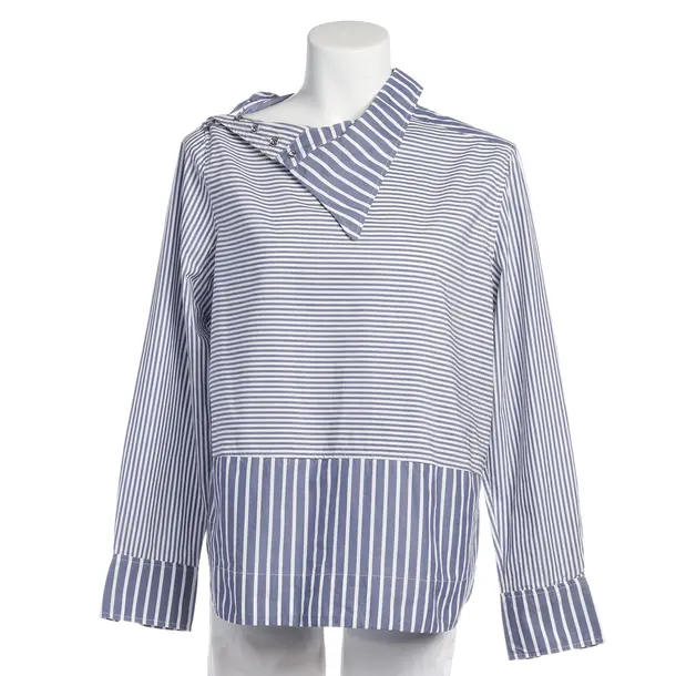Blouse in Blue, Cotton, Ganni