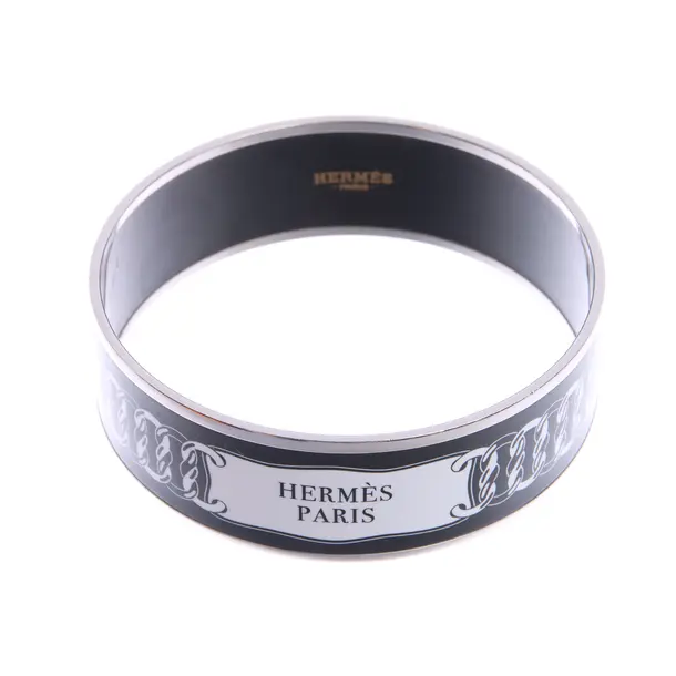 Armband in Schwarz, Metall (metallisch, metallisiert), Hermès