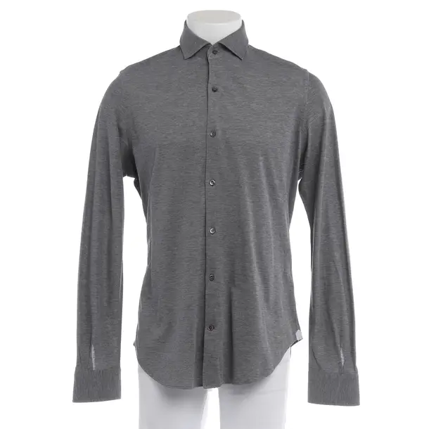 Hemd in Grau, Baumwolle, Loro Piana