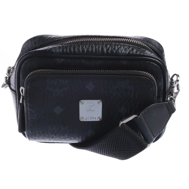 Shoulder Bag in Black, Leather, MCM