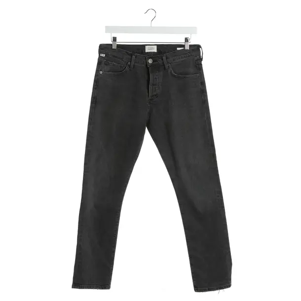 Jeans Straight Fit in Schwarz, Baumwolle, Citizens of Humanity