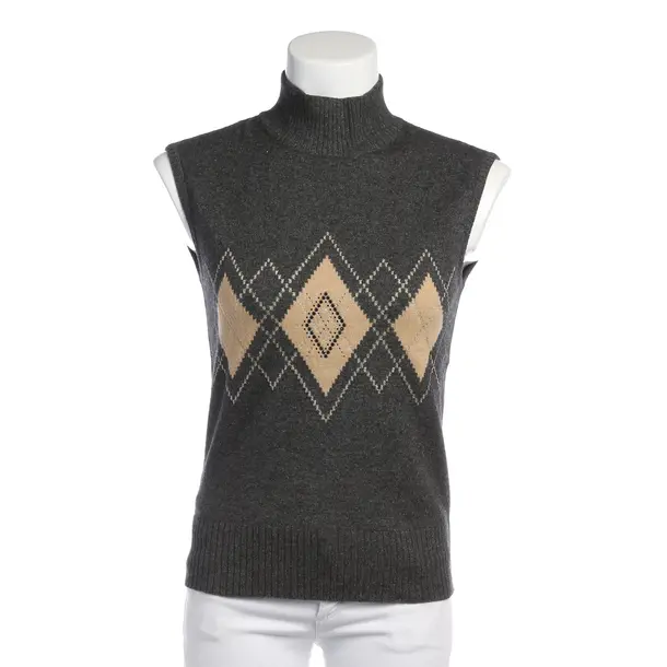 Sweater Vest in Gray, Wool, Escada