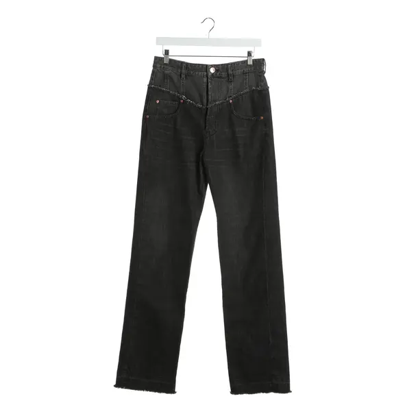 Jeans Straight Fit in Schwarz, Baumwolle, Isabel Marant