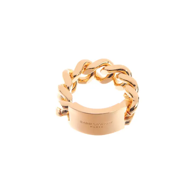 Ring in Metallic, Metall (metallisch, metallisiert), Saint Laurent