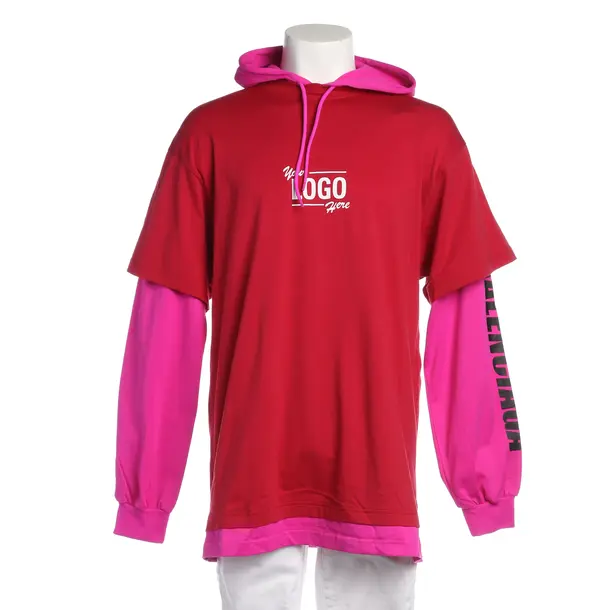 Hoodie in Red, Cotton, Balenciaga