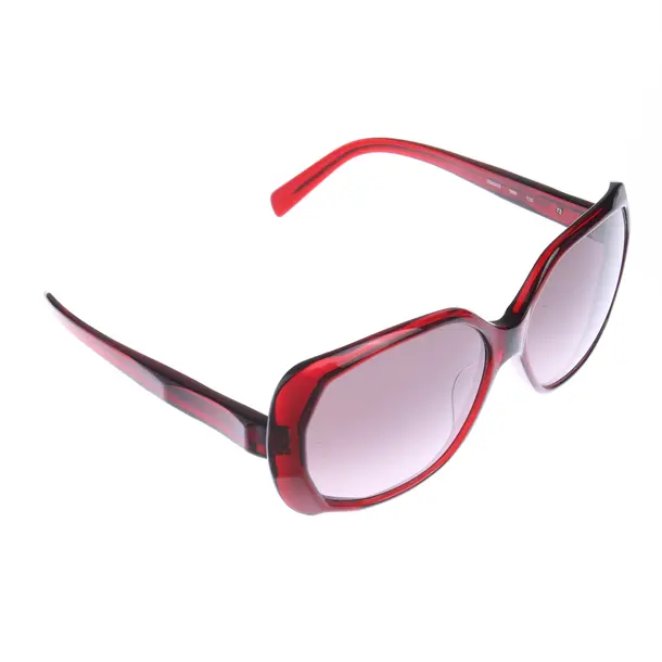 Sonnenbrille in Rot, Kunststoff, Jil Sander