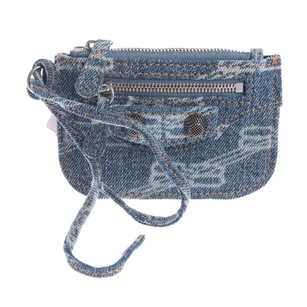 Kartenetui in Blau, Baumwolle, Balenciaga