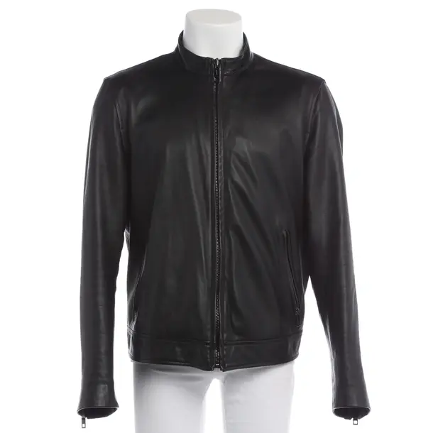 Lederjacke in Schwarz, Leder, Bally