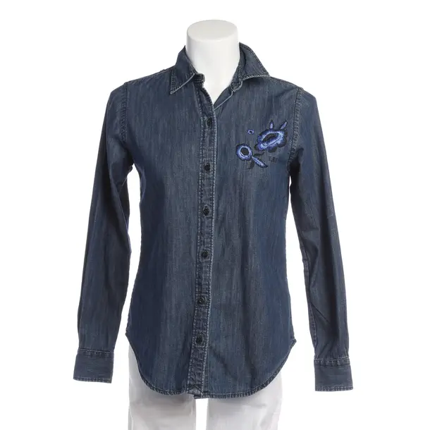 Denim Shirt in Blue, Cotton, Lauren Ralph Lauren