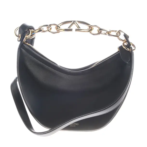 Shoulder Bag in Black, Leather, Valentino