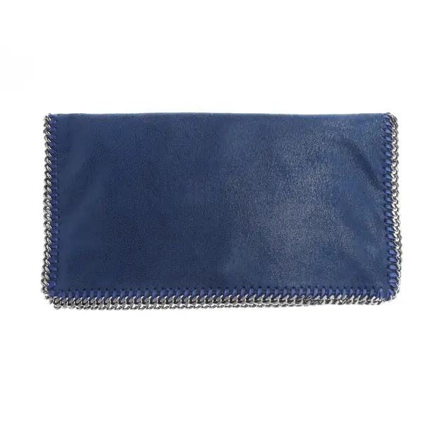 Clutch Bag in Blue, Polyvinyl, Stella McCartney