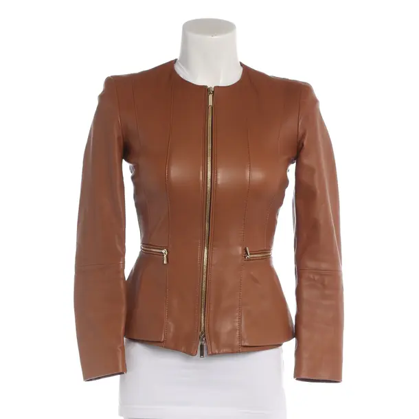 LeatherJacket in Brown, Leather, Hugo Boss
