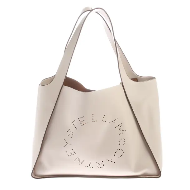 Shopper Bag in White, Polyurethane, Stella McCartney