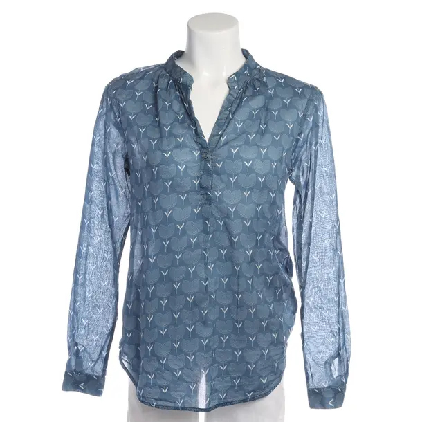 Bluse in Blau, Baumwolle, 0039 Italy