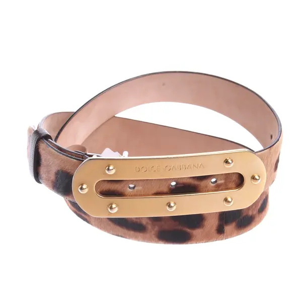 Cinture, in Marrone scuro, Pelle, Dolce e Gabbana