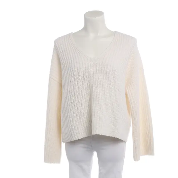 Jumper in White, Wool, Allude