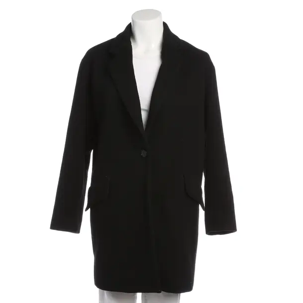 Mid-Season Coat in Black, Polyester, Hugo Boss