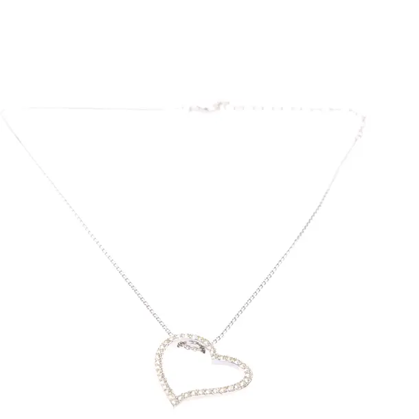 Halskette in Metallic, Metall (metallisch, metallisiert), Swarovski