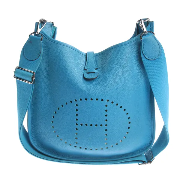 Shoulder Bag in Blue, Leather, Hermès