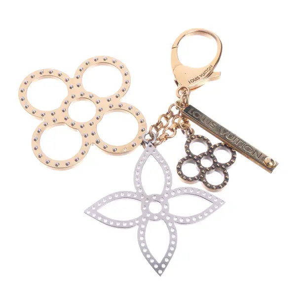 Schlüsselanhänger in Metallic, Metall (metallisch, metallisiert), Louis Vuitton