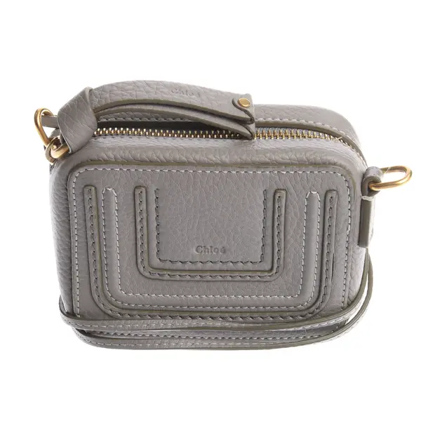 Abendtasche in Grau, Leder, Chloé