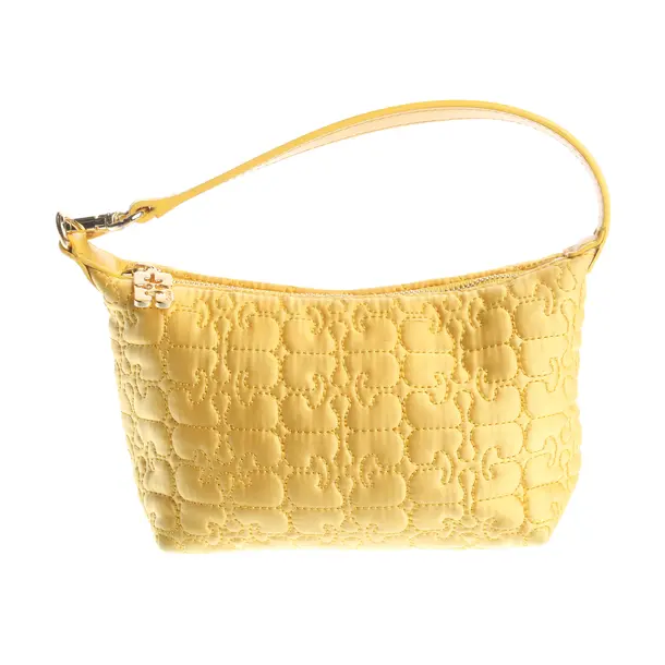 Handbag in Yellow, Polyamide, Ganni