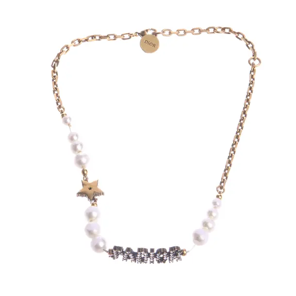 Necklace in Metallic, Metal (metallic, metallized), Dior