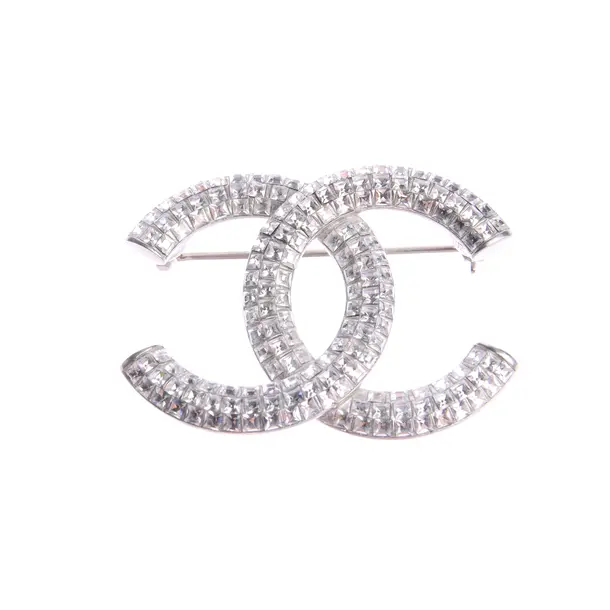 Brooch in Metallic, Metal (metallic, metallized), Chanel