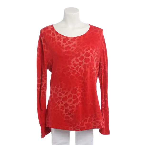 Long Sleeve Shirt in Red, Cotton, Escada