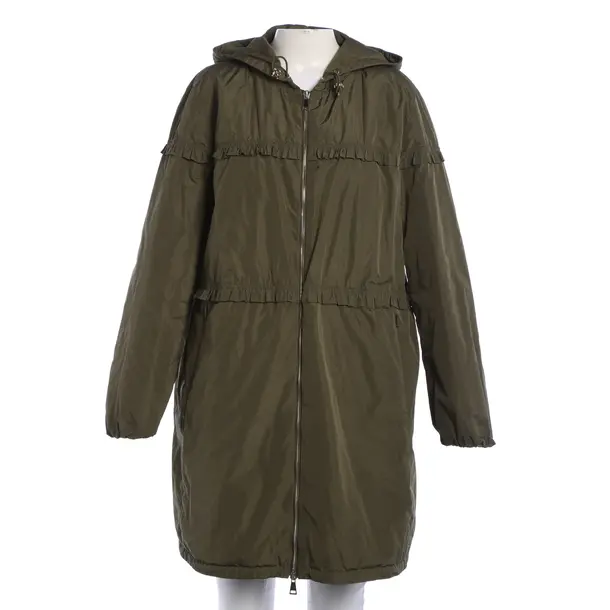 Mid-Season Coat, in Green, Polyester, Moncler