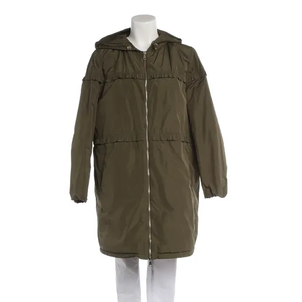 Mid-Season Coat in Green, Polyester, Moncler