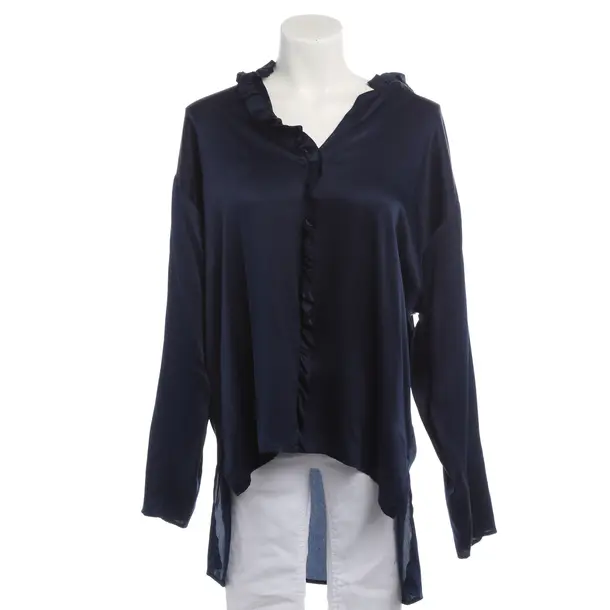 Bluse in Blau, Seide, Herzensangelegenheit