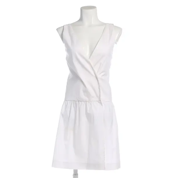 Kleid in Weiß, Baumwolle, Prada