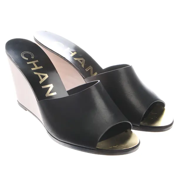 Wedges in Schwarz, , Chanel