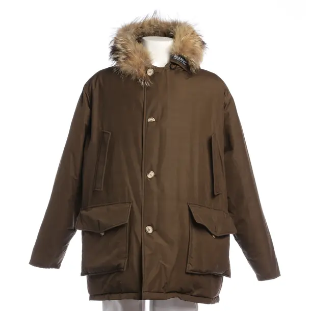 Winterjacke in Braun, Baumwolle, Woolrich