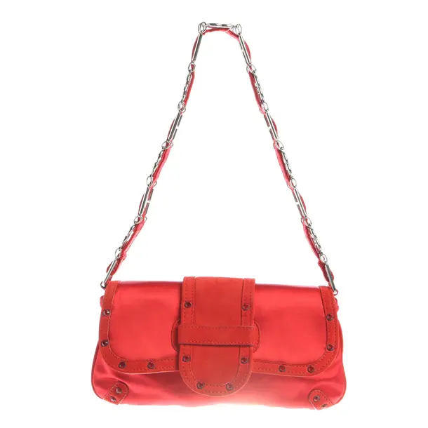 Evening Bag in Red, Silk, Escada