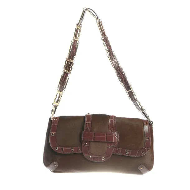 Evening Bag in Brown, Leather, Escada