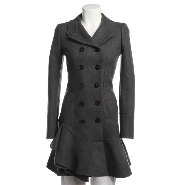Mid-Season Jacket in Gray, Wool, Alexander McQueen
