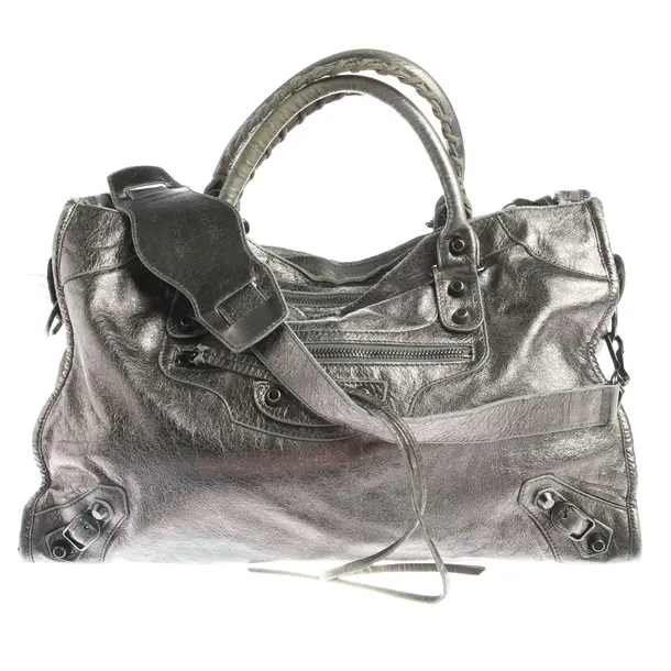 Handbag in Metallic, Leather, Balenciaga