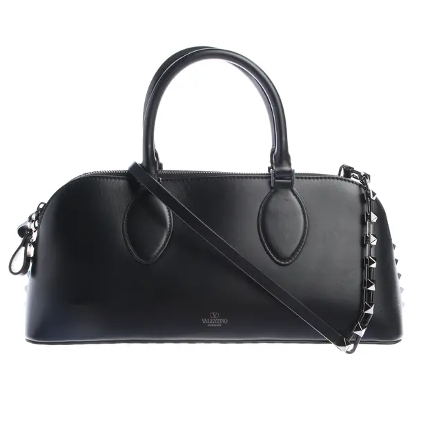 Handbag in Black, Leather, Valentino