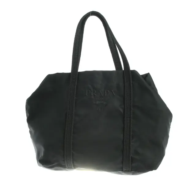 Handtasche in Schwarz, Polyvinyl, Prada