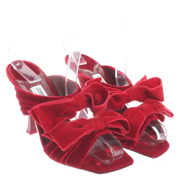 Heeled Sandals in Red, , Jimmy Choo