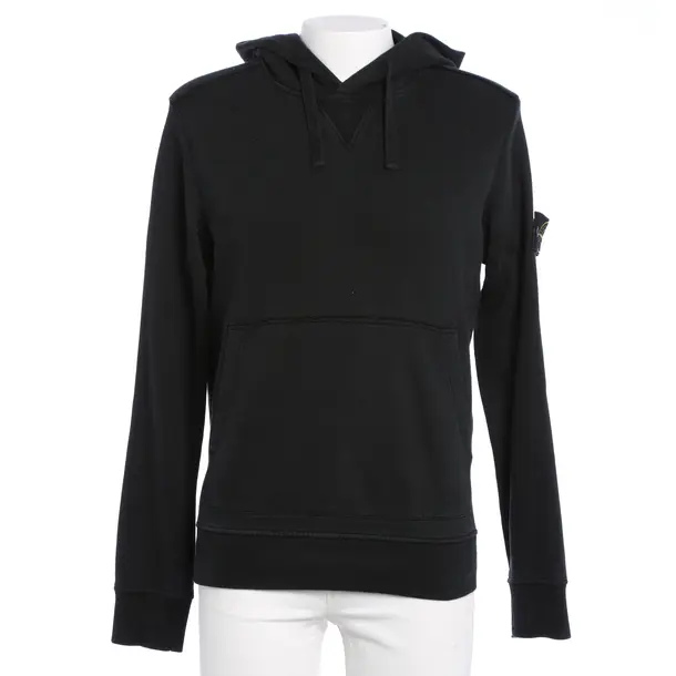 Hoodie in Black, Cotton, Stone Island