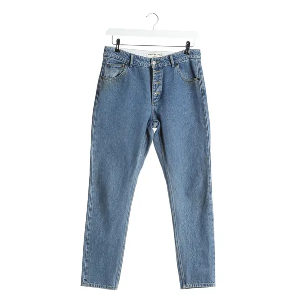 Jeans Straight Fit in Blau, Baumwolle, Balenciaga