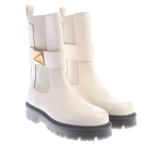 Stiefeletten in Weiß, , Valentino