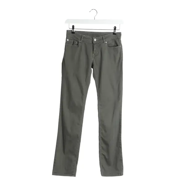 Jeans Straight Fit in Grün, Baumwolle, Prada