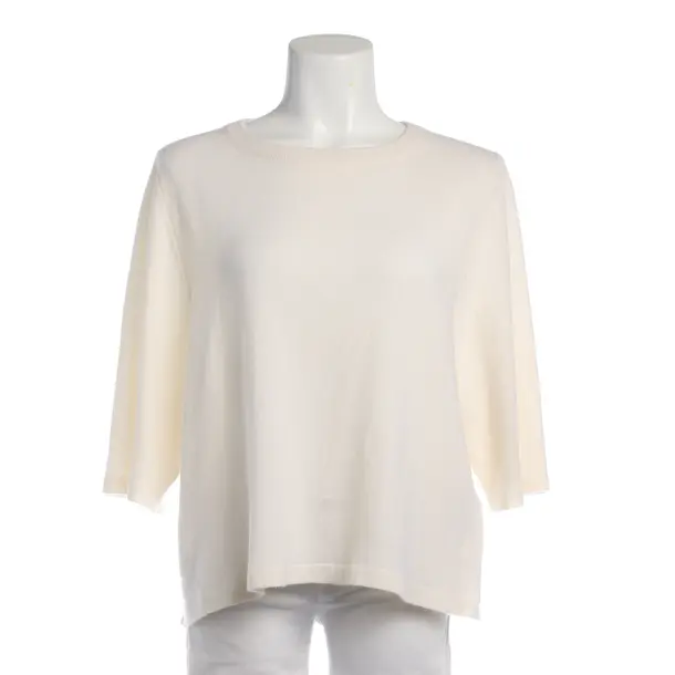 Jumper in White, Wool, Allude