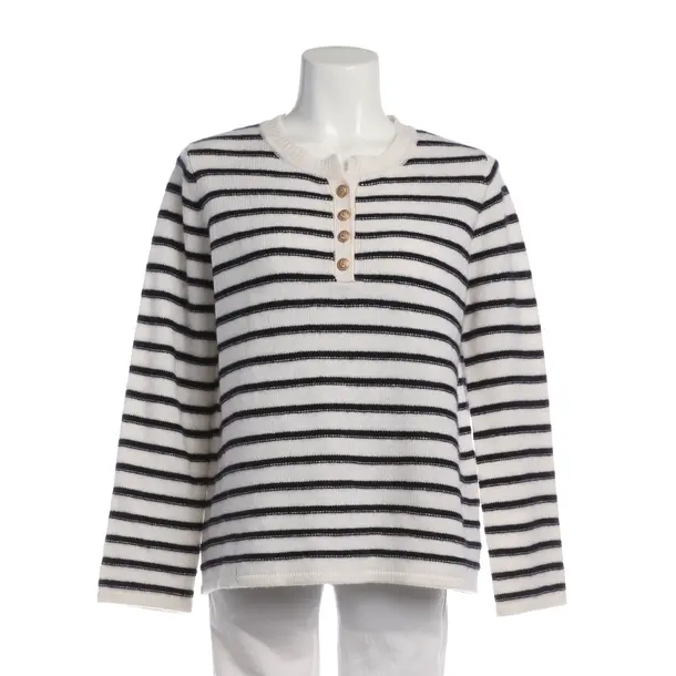 Jumper in White, Wool, Allude